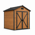 Abri de jardin en bois et acier 210x180x240 cm