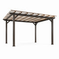 Pergola de jardin en bois et métal 300x400x250 cm