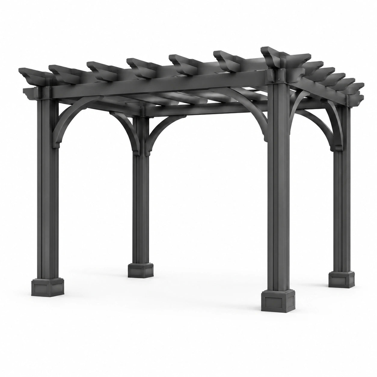 Pergola noire en aluminium 3x3m