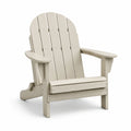 Chaise Adirondack en bois composite beige pour extérieur