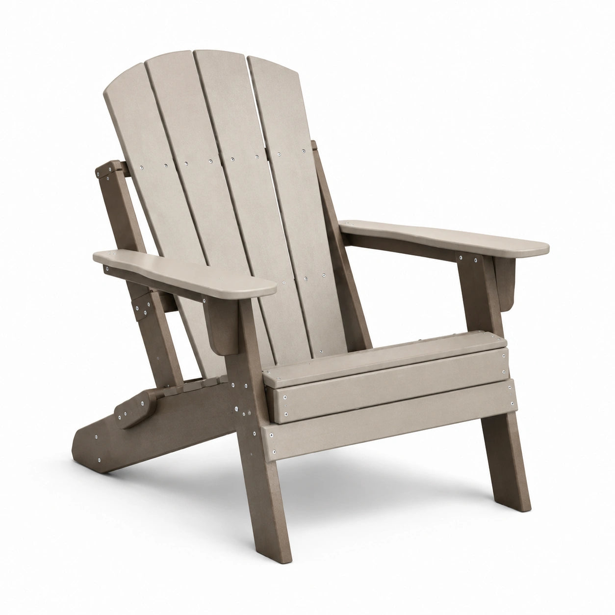 Chaise Adirondack en plastique recyclé beige