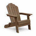 Chaise Adirondack en bois recyclé brun