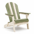 Chaise Adirondack en bois composite vert/ivoire